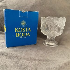 Rare Vtg Kosta Boda Glass Rhapsody Dancing Compote Cup